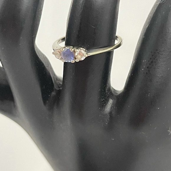 10K white gold & Tanzanite ring - Picture 4 of 14
